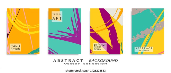 Abstract universal grunge art texture, web header template. Collage page, design for card, invitation, brochure brush strokes style, banner idea, book cover, booklet print, flyer sheet a4