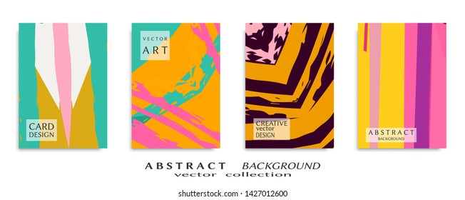 Abstract universal grunge art texture, web header template. Collage page, design for card, invitation, brochure brush strokes style, banner idea, book cover, booklet print, flyer sheet a4