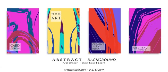 Abstract universal grunge art texture, web header template. Collage page, design for card, invitation, brochure brush strokes style, banner idea, book cover, booklet print, flyer sheet a4