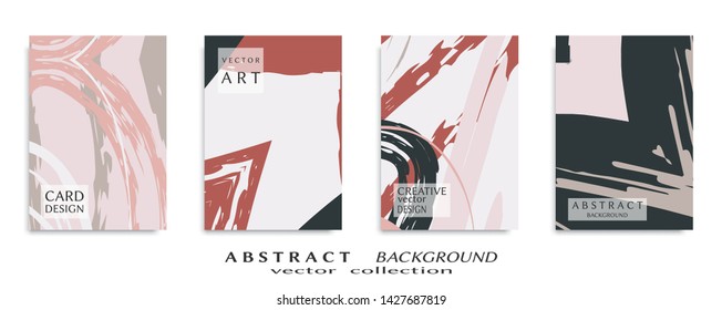 Abstract universal grunge art texture, web header template. Collage page, design for card, invitation, brochure brush strokes style, banner idea, book cover, booklet print, flyer sheet a4