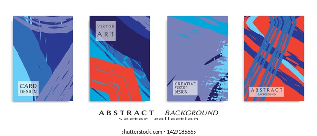 Abstract universal grunge art texture, web header template. Collage page, design for card, invitation, brochure brush strokes style, banner idea, book cover, booklet print, flyer sheet a4