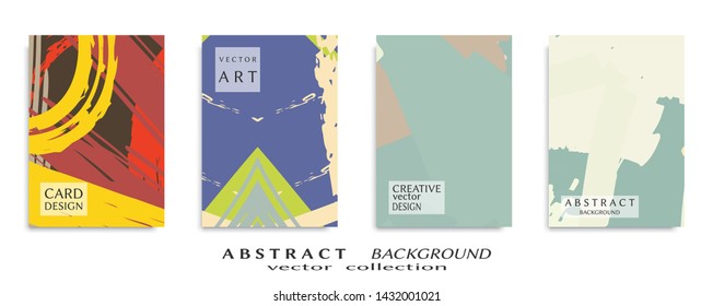 Abstract universal grunge art texture, web header template. Collage page, design for card, invitation, brochure brush strokes style, banner idea, book cover, booklet print, flyer sheet a4