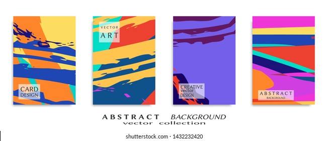 Abstract universal grunge art texture, web header template. Collage page, design for card, invitation, brochure brush strokes style, banner idea, book cover, booklet print, flyer sheet a4