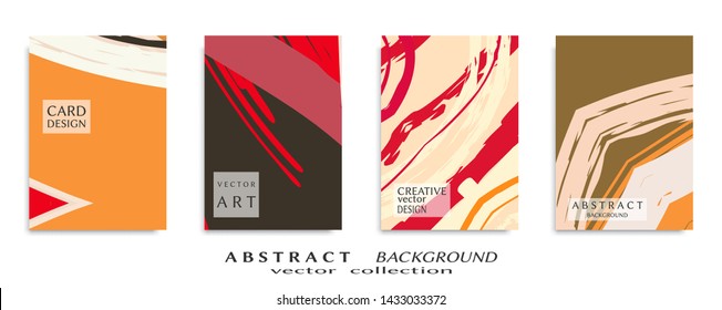 Abstract universal grunge art texture, web header template. Collage page, design for card, invitation, brochure brush strokes style, banner idea, book cover, booklet print, flyer sheet a4