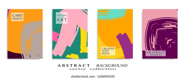 Abstract universal grunge art texture, web header template. Collage page, design for card, invitation, brochure brush strokes style, banner idea, book cover, booklet print, flyer sheet a4