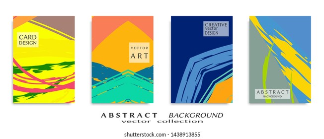 Abstract universal grunge art texture, web header template. Collage page, design for card, invitation, brochure brush strokes style, banner idea, book cover, booklet print, flyer sheet a4