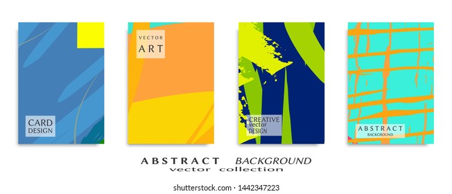 Abstract universal grunge art texture, web header template. Collage page, design for card, invitation, brochure brush strokes style, banner idea, book cover, booklet print, flyer sheet a4