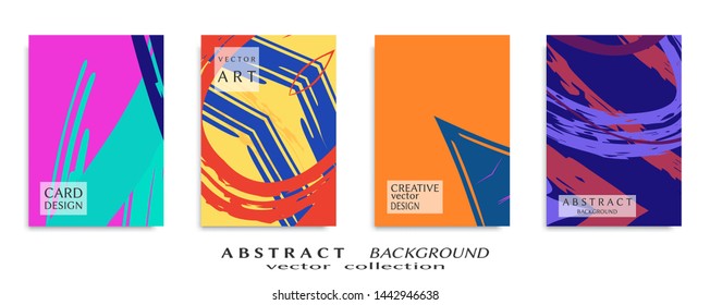 Abstract universal grunge art texture, web header template. Collage page, design for card, invitation, brochure brush strokes style, banner idea, book cover, booklet print, flyer sheet a4
