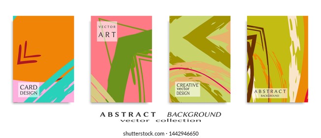 Abstract universal grunge art texture, web header template. Collage page, design for card, invitation, brochure brush strokes style, banner idea, book cover, booklet print, flyer sheet a4