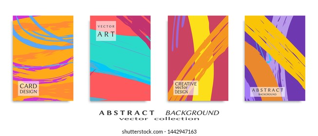 Abstract universal grunge art texture, web header template. Collage page, design for card, invitation, brochure brush strokes style, banner idea, book cover, booklet print, flyer sheet a4