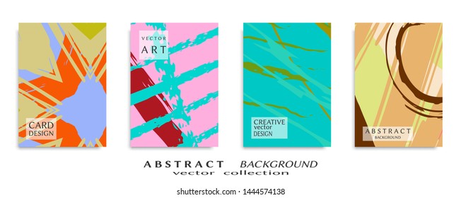 Abstract universal grunge art texture, web header template. Collage page, design for card, invitation, brochure brush strokes style, banner idea, book cover, booklet print, flyer sheet a4