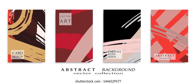 Abstract universal grunge art texture, web header template. Collage page, design for card, invitation, brochure brush strokes style, banner idea, book cover, booklet print, flyer sheet a4