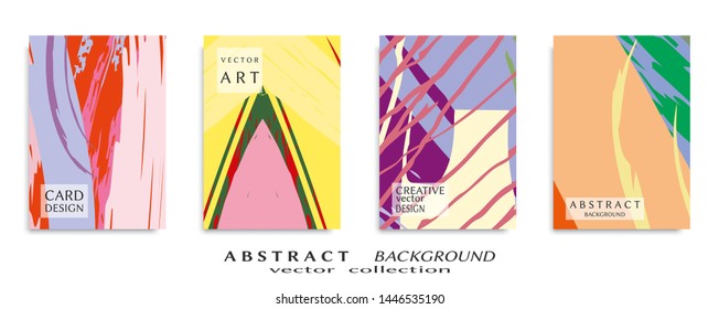 Abstract universal grunge art texture, web header template. Collage page, design for card, invitation, brochure brush strokes style, banner idea, book cover, booklet print, flyer sheet a4