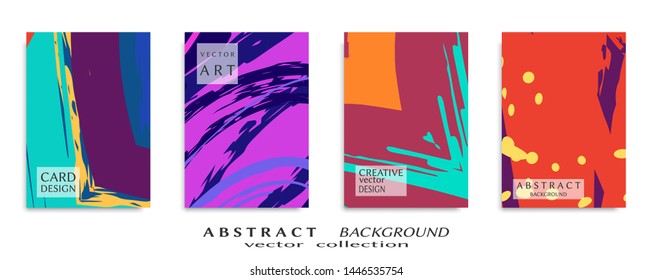 Abstract universal grunge art texture, web header template. Collage page, design for card, invitation, brochure brush strokes style, banner idea, book cover, booklet print, flyer sheet a4