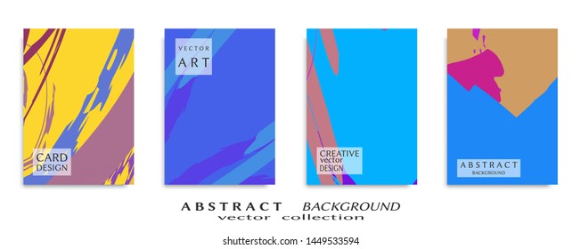 Abstract universal grunge art texture, web header template. Collage page, design for card, invitation, brochure brush strokes style, banner idea, book cover, booklet print, flyer sheet a4