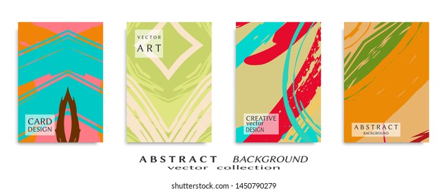 Abstract universal grunge art texture, web header template. Collage page, design for card, invitation, brochure brush strokes style, banner idea, book cover, booklet print, flyer sheet a4