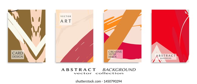 Abstract universal grunge art texture, web header template. Collage page, design for card, invitation, brochure brush strokes style, banner idea, book cover, booklet print, flyer sheet a4