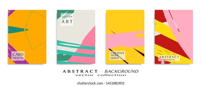 Abstract universal grunge art texture, web header template. Collage page, design for card, invitation, brochure brush strokes style, banner idea, book cover, booklet print, flyer sheet a4