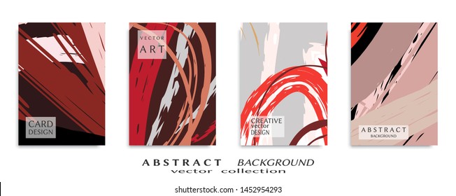Abstract universal grunge art texture, web header template. Collage page, design for card, invitation, brochure brush strokes style, banner idea, book cover, booklet print, flyer sheet a4