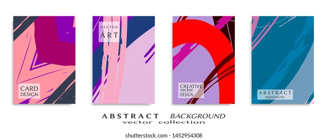 Abstract universal grunge art texture, web header template. Collage page, design for card, invitation, brochure brush strokes style, banner idea, book cover, booklet print, flyer sheet a4
