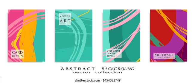 Abstract universal grunge art texture, web header template. Collage page, design for card, invitation, brochure brush strokes style, banner idea, book cover, booklet print, flyer sheet a4