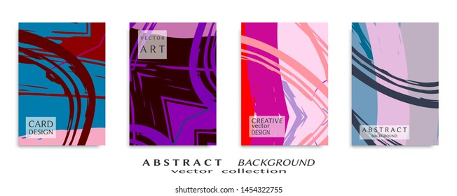 Abstract universal grunge art texture, web header template. Collage page, design for card, invitation, brochure brush strokes style, banner idea, book cover, booklet print, flyer sheet a4