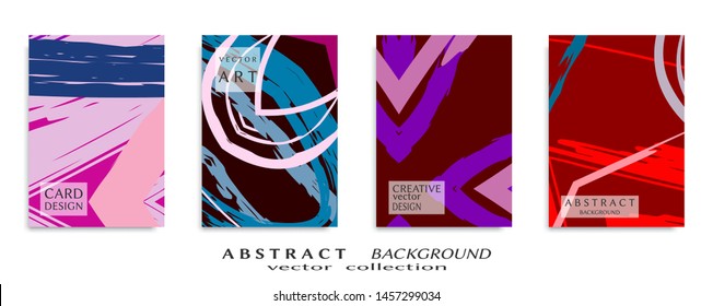 Abstract universal grunge art texture, web header template. Collage page, design for card, invitation, brochure brush strokes style, banner idea, book cover, booklet print, flyer sheet a4