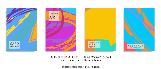 Abstract universal grunge art texture, web header template. Collage page, design for card, invitation, brochure brush strokes style, banner idea, book cover, booklet print, flyer sheet a4