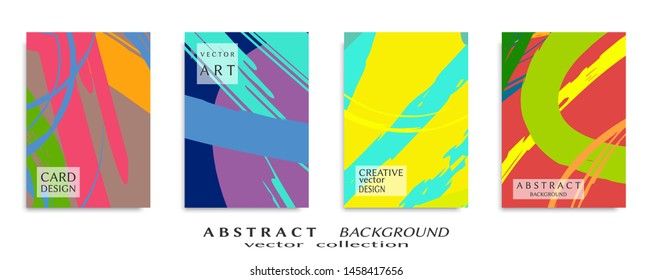 Abstract universal grunge art texture, web header template. Collage page, design for card, invitation, brochure brush strokes style, banner idea, book cover, booklet print, flyer sheet a4