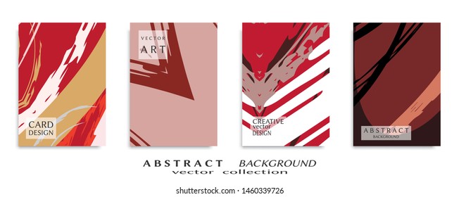 Abstract universal grunge art texture, web header template. Collage page, design for card, invitation, brochure brush strokes style, banner idea, book cover, booklet print, flyer sheet a4