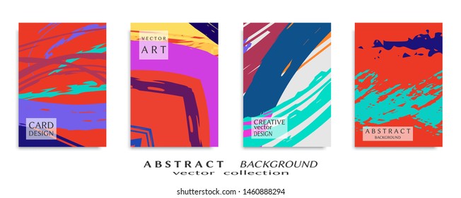 Abstract universal grunge art texture, web header template. Collage page, design for card, invitation, brochure brush strokes style, banner idea, book cover, booklet print, flyer sheet a4