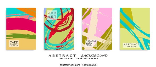 Abstract universal grunge art texture, web header template. Collage page, design for card, invitation, brochure brush strokes style, banner idea, book cover, booklet print, flyer sheet a4