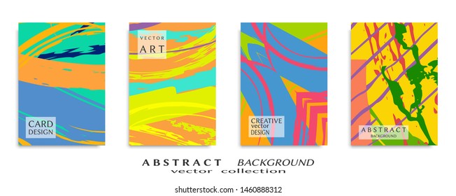 Abstract universal grunge art texture, web header template. Collage page, design for card, invitation, brochure brush strokes style, banner idea, book cover, booklet print, flyer sheet a4