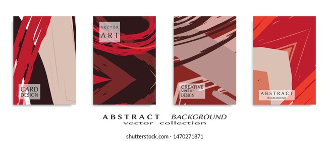 Abstract universal grunge art texture, web header template. Collage page, design for card, invitation, brochure brush strokes style, banner idea, book cover, booklet print, flyer sheet a4