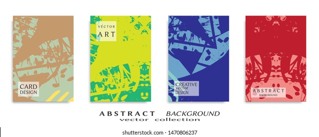 Abstract universal grunge art texture, web header template. Collage page, design for card, invitation, brochure brush strokes style, banner idea, book cover, booklet print, flyer sheet a4