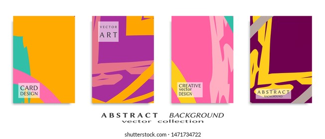 Abstract universal grunge art texture, web header template. Collage page, design for card, invitation, brochure brush strokes style, banner idea, book cover, booklet print, flyer sheet a4