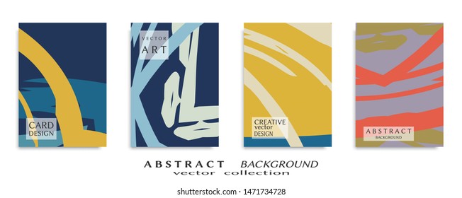 Abstract universal grunge art texture, web header template. Collage page, design for card, invitation, brochure brush strokes style, banner idea, book cover, booklet print, flyer sheet a4