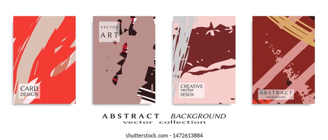 Abstract universal grunge art texture, web header template. Collage page, design for card, invitation, brochure brush strokes style, banner idea, book cover, booklet print, flyer sheet a4