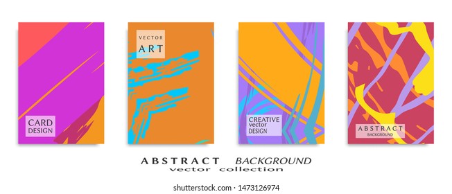 Abstract universal grunge art texture, web header template. Collage page, design for card, invitation, brochure brush strokes style, banner idea, book cover, booklet print, flyer sheet a4