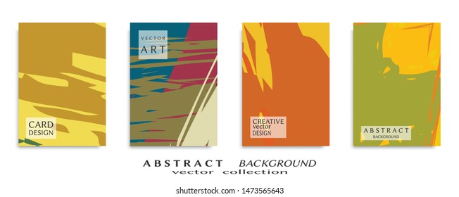 Abstract universal grunge art texture, web header template. Collage page, design for card, invitation, brochure brush strokes style, banner idea, book cover, booklet print, flyer sheet a4