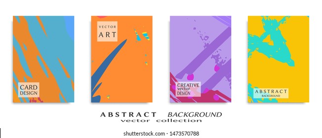 Abstract universal grunge art texture, web header template. Collage page, design for card, invitation, brochure brush strokes style, banner idea, book cover, booklet print, flyer sheet a4