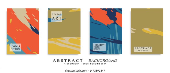 Abstract universal grunge art texture, web header template. Collage page, design for card, invitation, brochure brush strokes style, banner idea, book cover, booklet print, flyer sheet a4