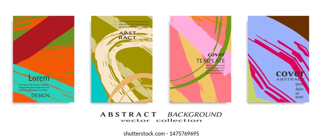 Abstract universal grunge art texture, web header template. Collage page, design for card, invitation, brochure brush strokes style, banner idea, book cover, booklet print, flyer sheet a4