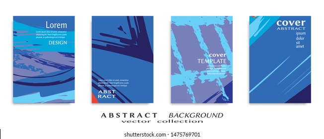 Abstract universal grunge art texture, web header template. Collage page, design for card, invitation, brochure brush strokes style, banner idea, book cover, booklet print, flyer sheet a4