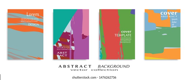 Abstract universal grunge art texture, web header template. Collage page, design for card, invitation, brochure brush strokes style, banner idea, book cover, booklet print, flyer sheet a4