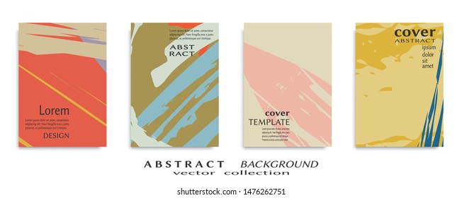 Abstract universal grunge art texture, web header template. Collage page, design for card, invitation, brochure brush strokes style, banner idea, book cover, booklet print, flyer sheet a4