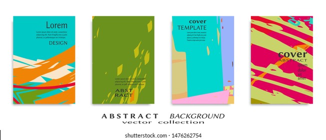 Abstract universal grunge art texture, web header template. Collage page, design for card, invitation, brochure brush strokes style, banner idea, book cover, booklet print, flyer sheet a4