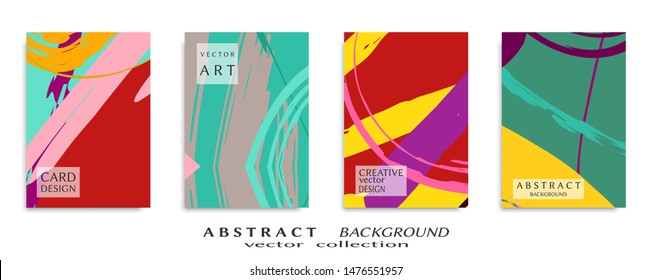 Abstract universal grunge art texture, web header template. Collage page, design for card, invitation, brochure brush strokes style, banner idea, book cover, booklet print, flyer sheet a4