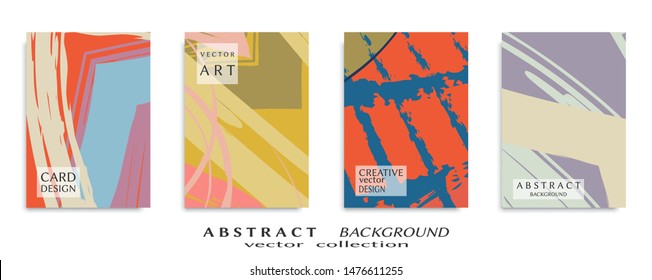 Abstract universal grunge art texture, web header template. Collage page, design for card, invitation, brochure brush strokes style, banner idea, book cover, booklet print, flyer sheet a4