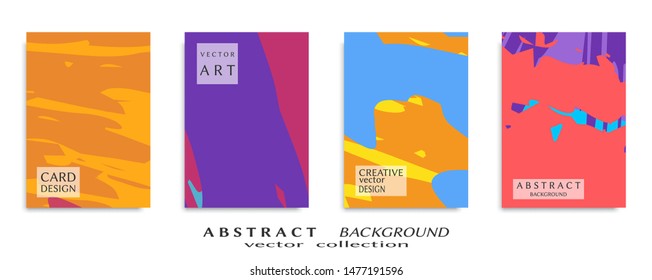 Abstract universal grunge art texture, web header template. Collage page, design for card, invitation, brochure brush strokes style, banner idea, book cover, booklet print, flyer sheet a4
